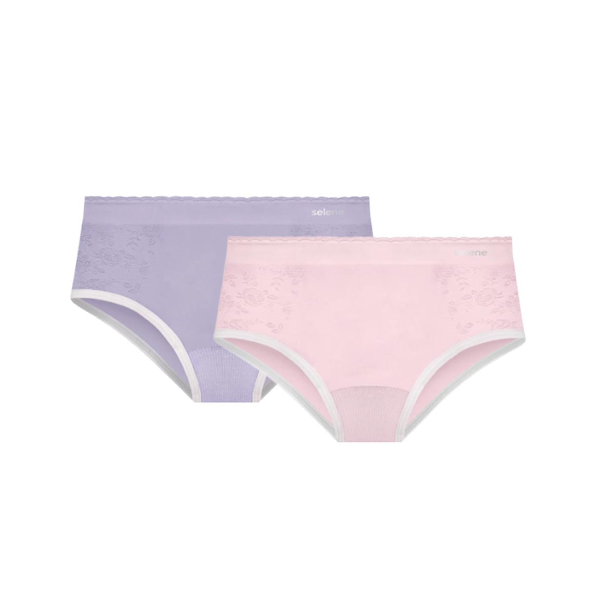 Kit Selene 2 Calcinhas Infantil 20670 Lilas/Rosa Kit Selene 2 Calcinhas Infantil 20670 Lilas/Rosa