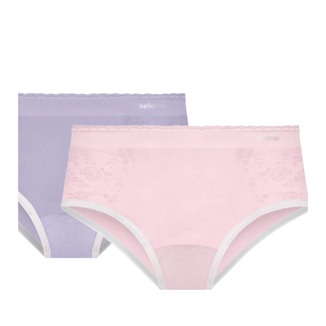 Kit Selene 2 Calcinhas Infantil 20670 Lilas/Rosa