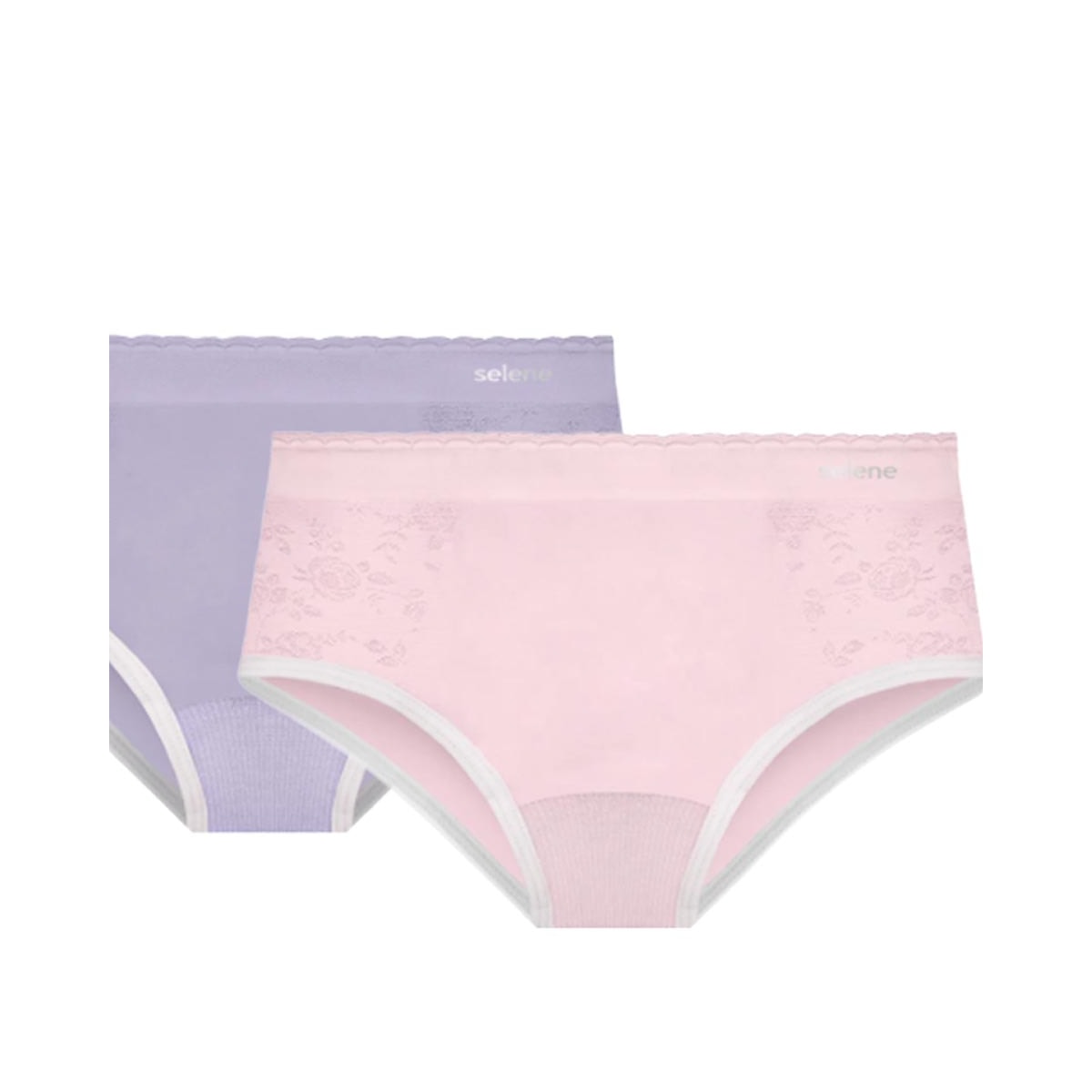 Kit Selene 2 Calcinhas Infantil 20670 Lilas/Rosa Kit Selene 2 Calcinhas Infantil 20670 Lilas/Rosa