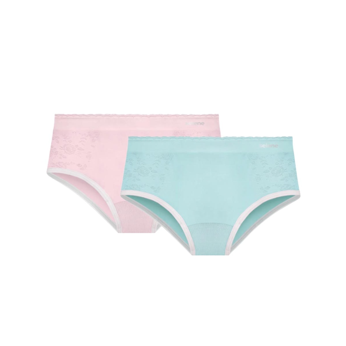 Kit Selene 2 Calcinhas Infantil 20670 Verde/Rosa Kit Selene 2 Calcinhas Infantil 20670 Verde/Rosa