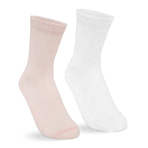 Kit Selene 2 Meias Cano Médio 4970  Branco