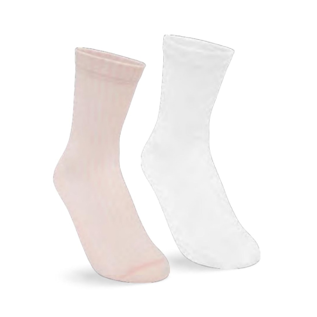 Kit Selene 2 Meias Cano Médio 4970 Branco Kit Selene 2 Meias Cano Médio 4970 Branco