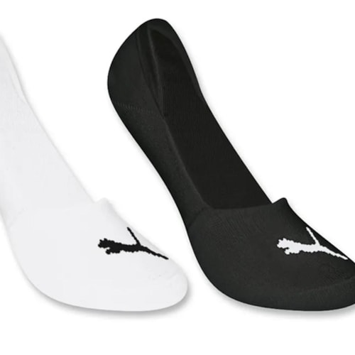 Detalhe - Kit Selene 2 Meias Sapatilha Invisíveis 4715 Branco/Preto