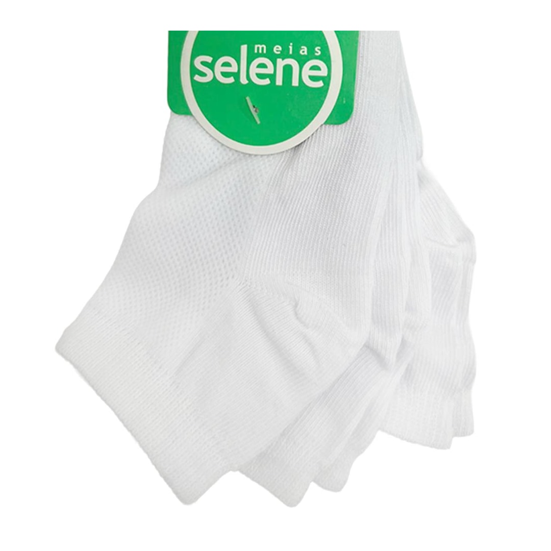 Kit Selene 3 Meias Cano Curto 2940 Branco