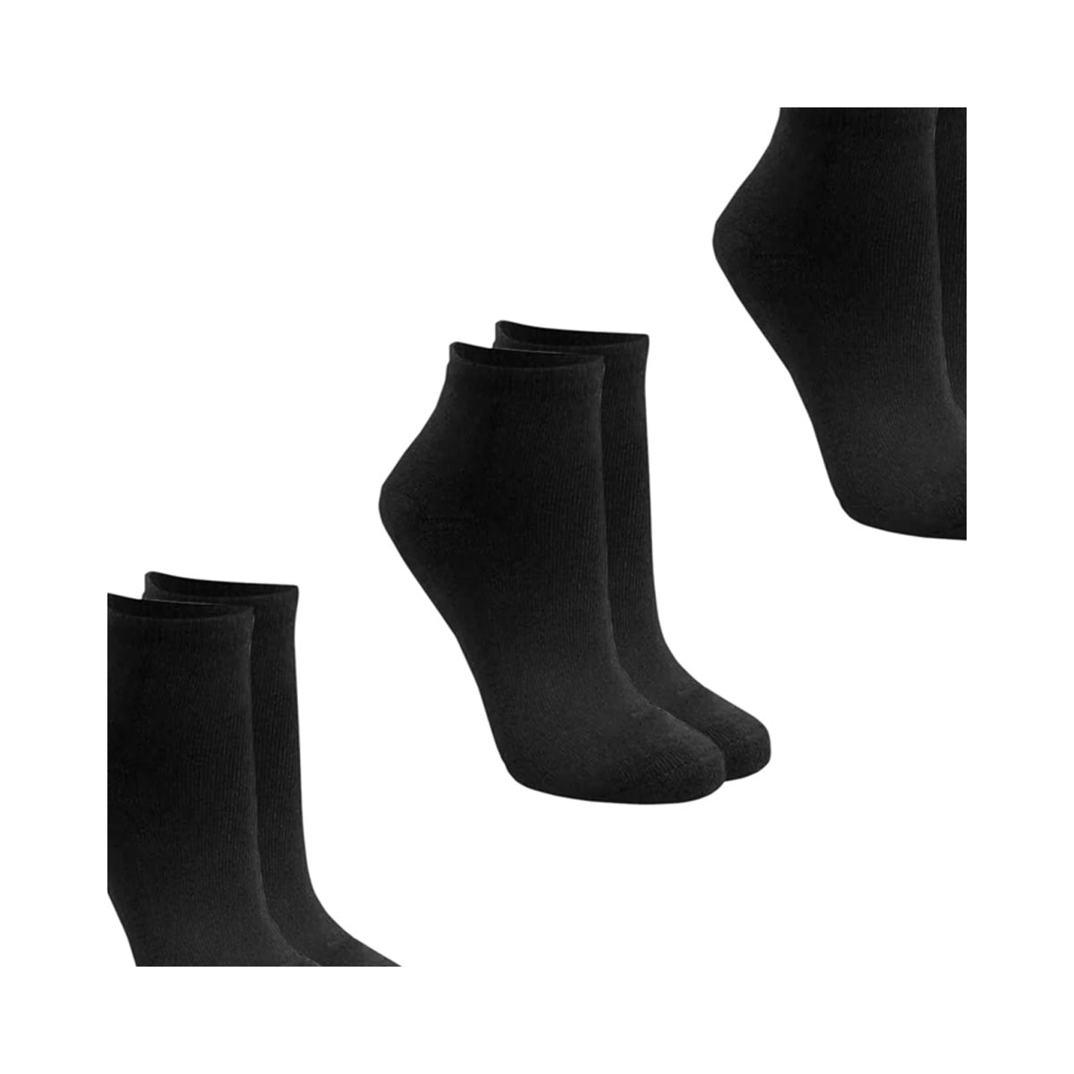 Kit Selene 3 Meias Cano Curto 4220 Preto Kit Selene 3 Meias Cano Curto 4220 Preto