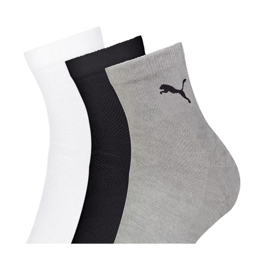 Kit Selene 3 Meias Cano Médio 4740 Branco/Preto/Cinza