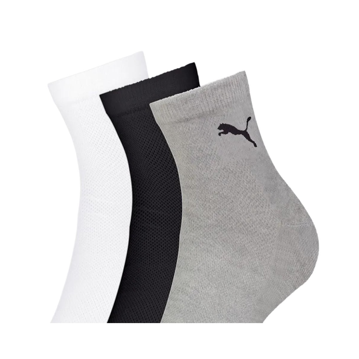 Kit Selene 3 Meias Cano Médio 4740 Branco/Preto/Cinza