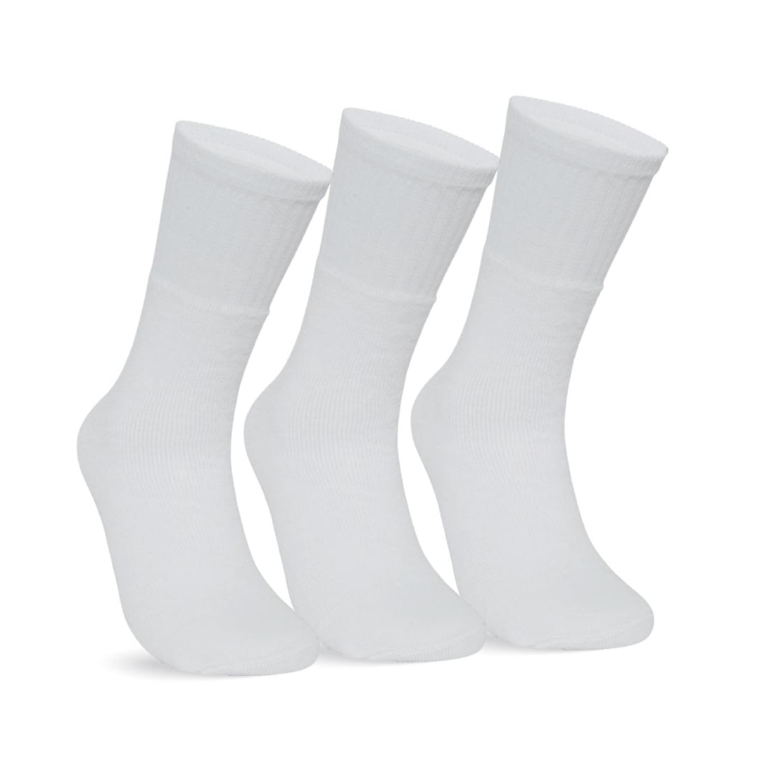 Kit Selene 3 Meias Esportivas 4090 Branco/Branco/Branco