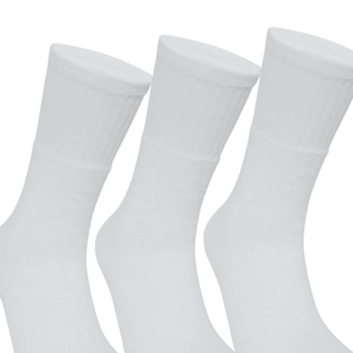 Detalhe - Kit Selene 3 Meias Esportivas 4090 Branco/Branco/Branco