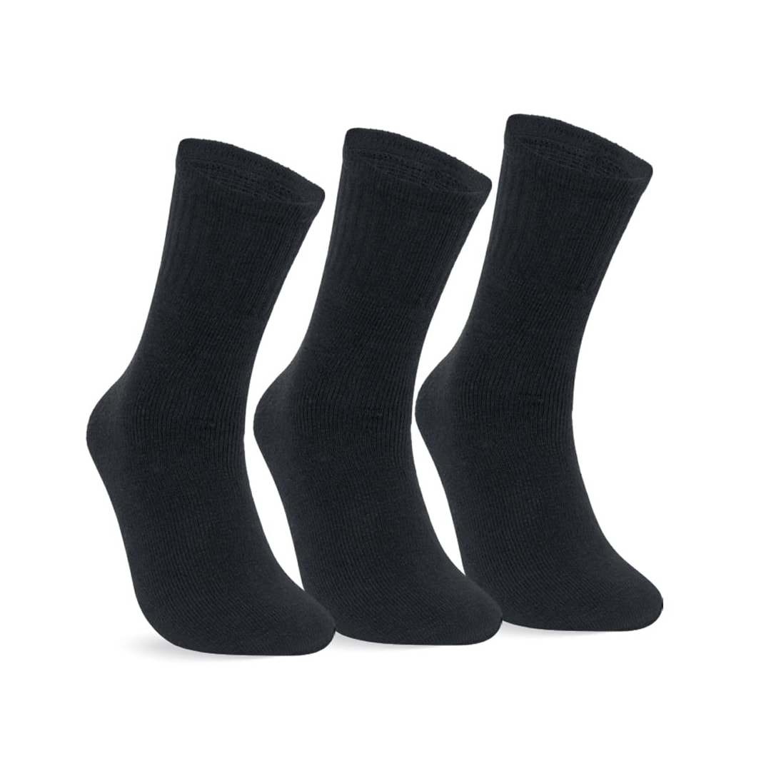 Kit Selene 3 Meias Esportivas 4090 Preto/Preto/Preto Kit Selene 3 Meias Esportivas 4090 Preto/Preto/Preto
