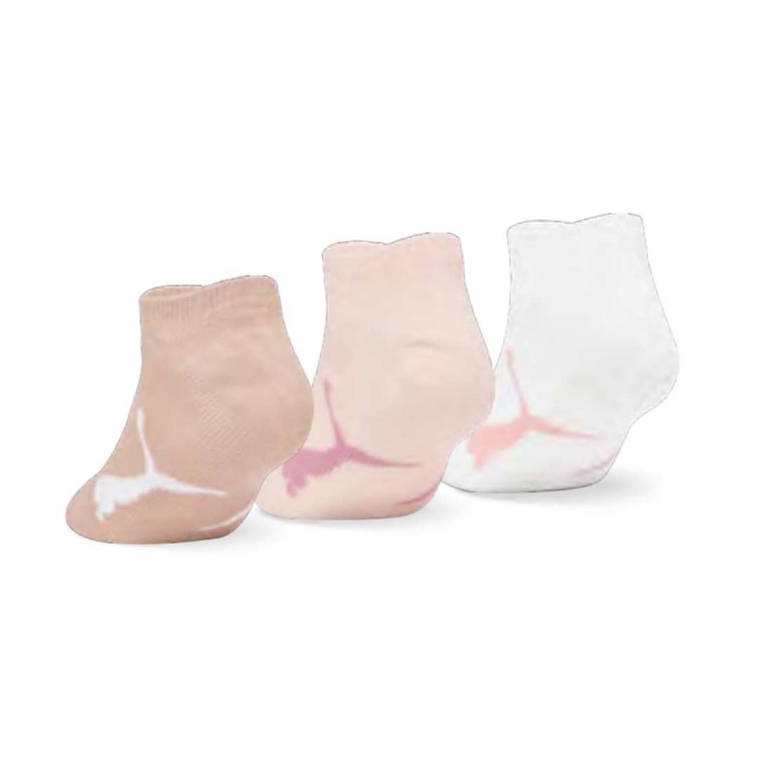 Kit Selene 3 Meias Sapatilha 2740 Branco/Rosa/Rose