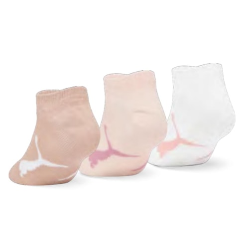 Detalhe - Kit Selene 3 Meias Sapatilha 2740 Branco/Rosa/Rose