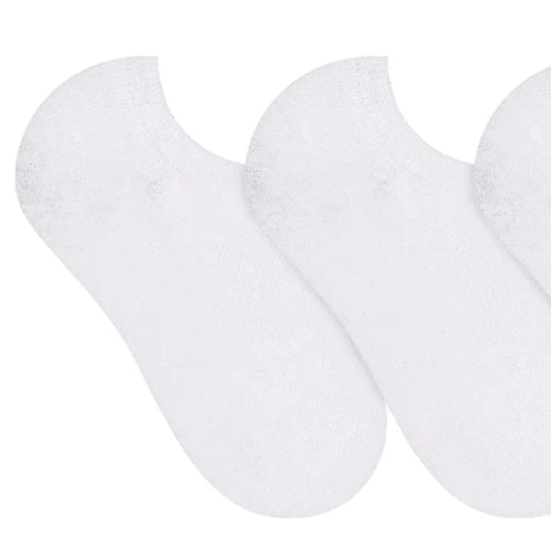 Detalhe - Kit Selene 3 Meias Sapatilha 4210 Branco