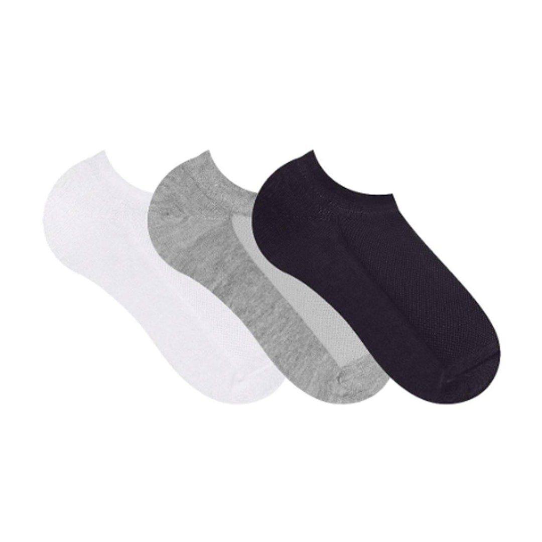 Kit Selene 3 Meias Sapatilha 4210 Preto/Branco/Mescla Kit Selene 3 Meias Sapatilha 4210 Preto/Branco/Mescla