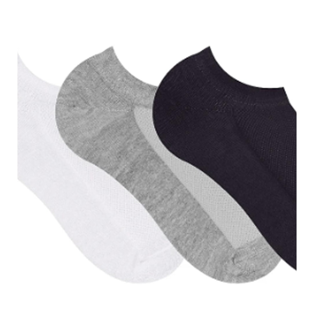 Kit Selene 3 Meias Sapatilha 4210 Preto/Branco/Mescla
