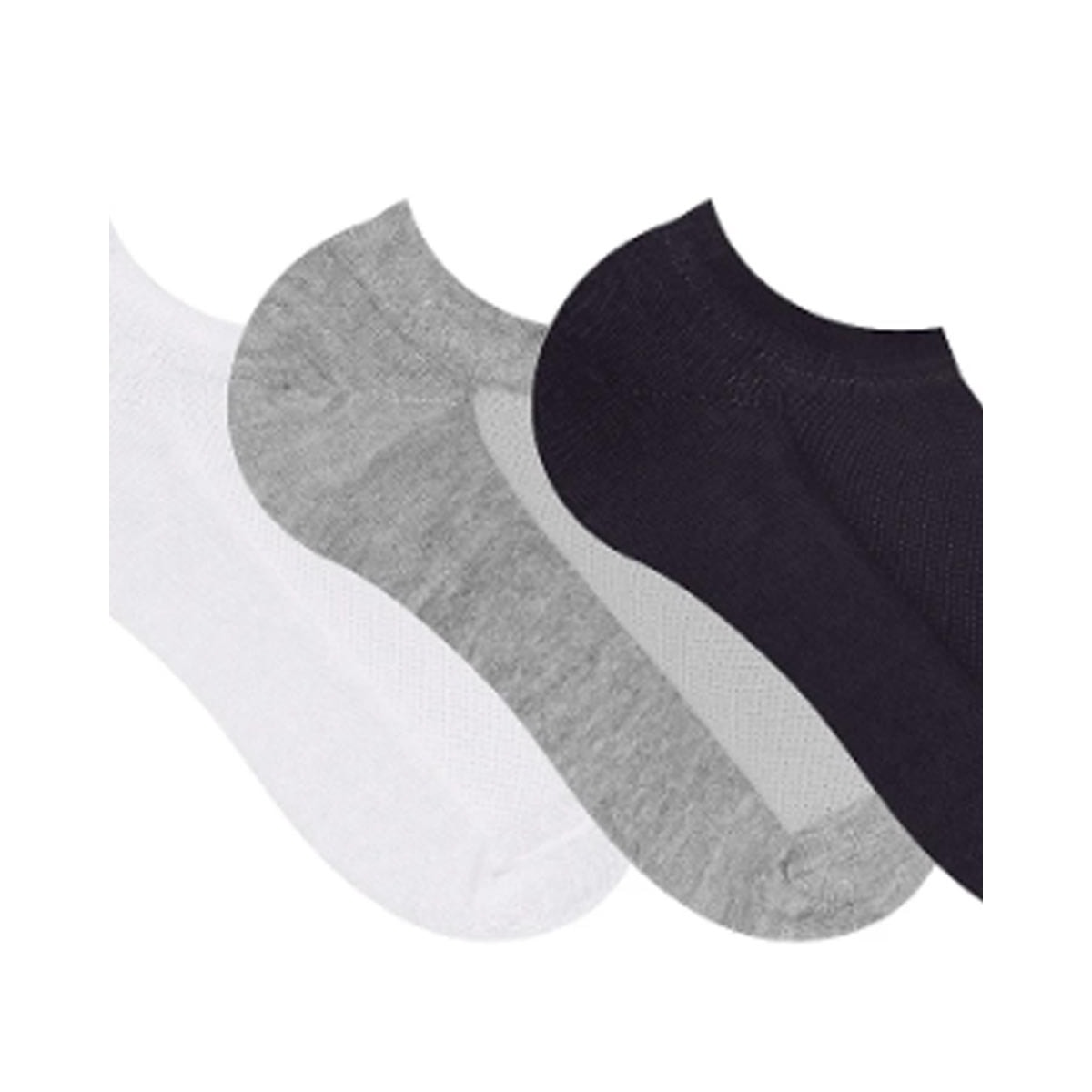 Kit Selene 3 Meias Sapatilha 4210 Preto/Branco/Mescla