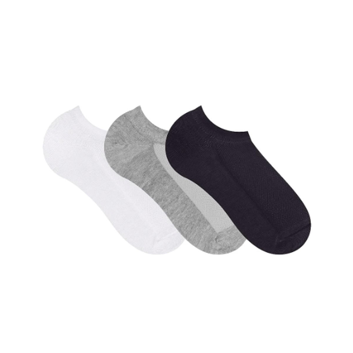 Kit Selene 3 Meias Sapatilha 4210 Preto/Branco/Mescla Kit Selene 3 Meias Sapatilha 4210 Preto/Branco/Mescla