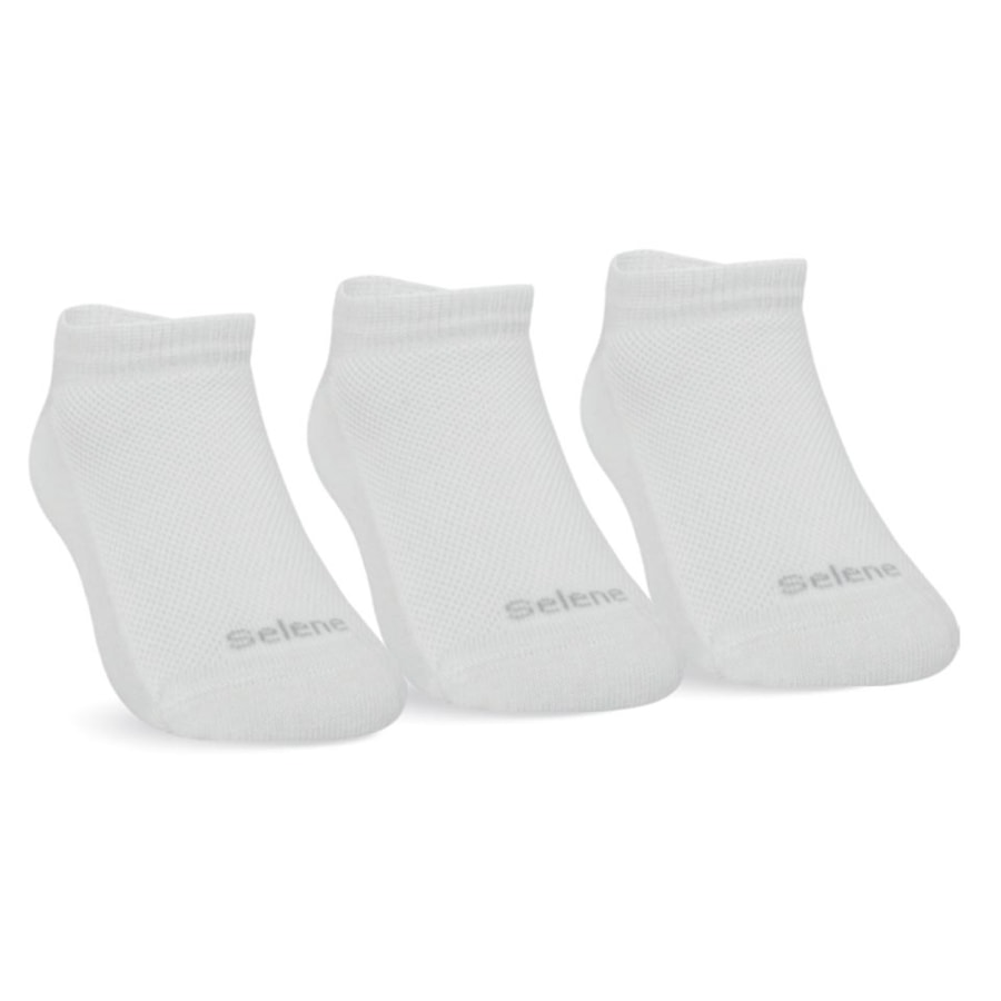 Kit Selene 3 Meias Sapatilha Infantil 2930 Branco Kit Selene 3 Meias Sapatilha Infantil 2930 Branco