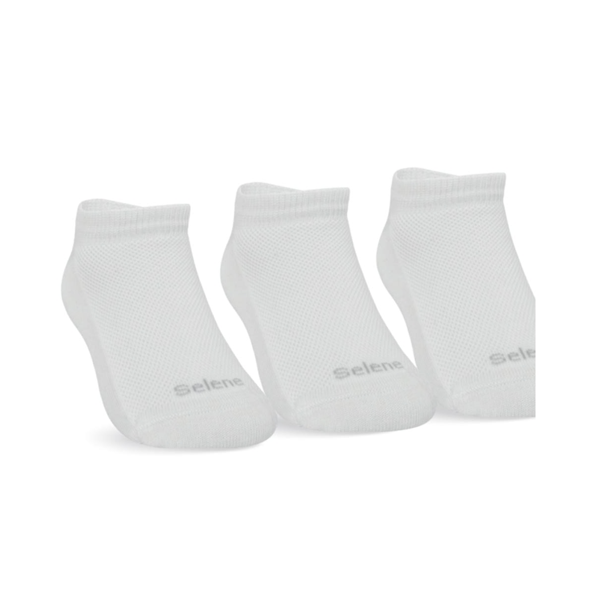 Kit Selene 3 Meias Sapatilha Infantil 2930 Branco