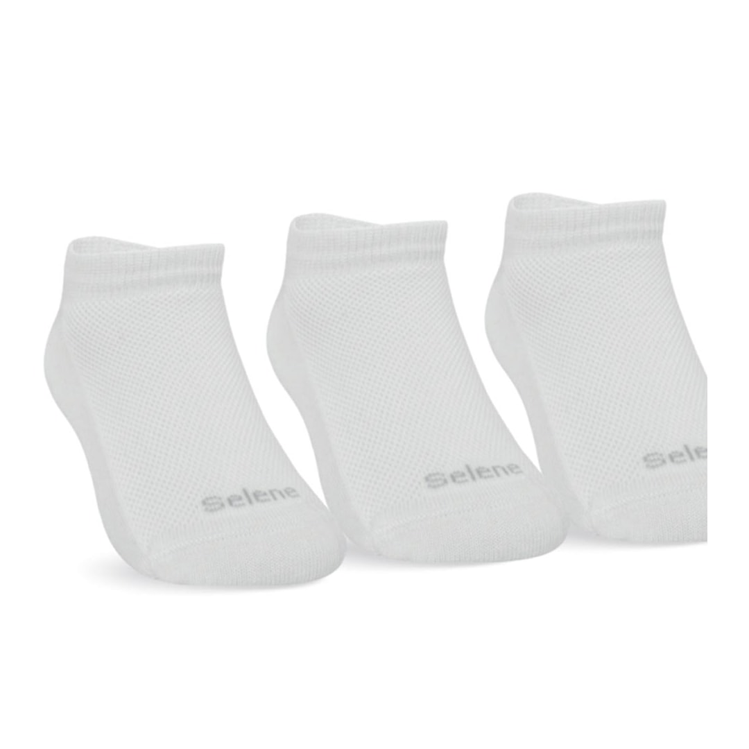 Kit Selene 3 Meias Sapatilha Infantil 2930 Branco Kit Selene 3 Meias Sapatilha Infantil 2930 Branco