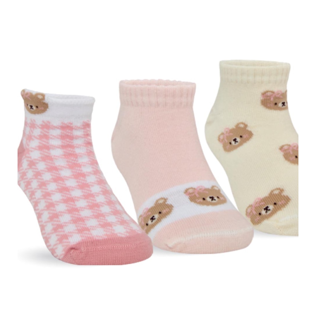 Kit Selene 3 Meias Soquete Menina 2315 Rosa