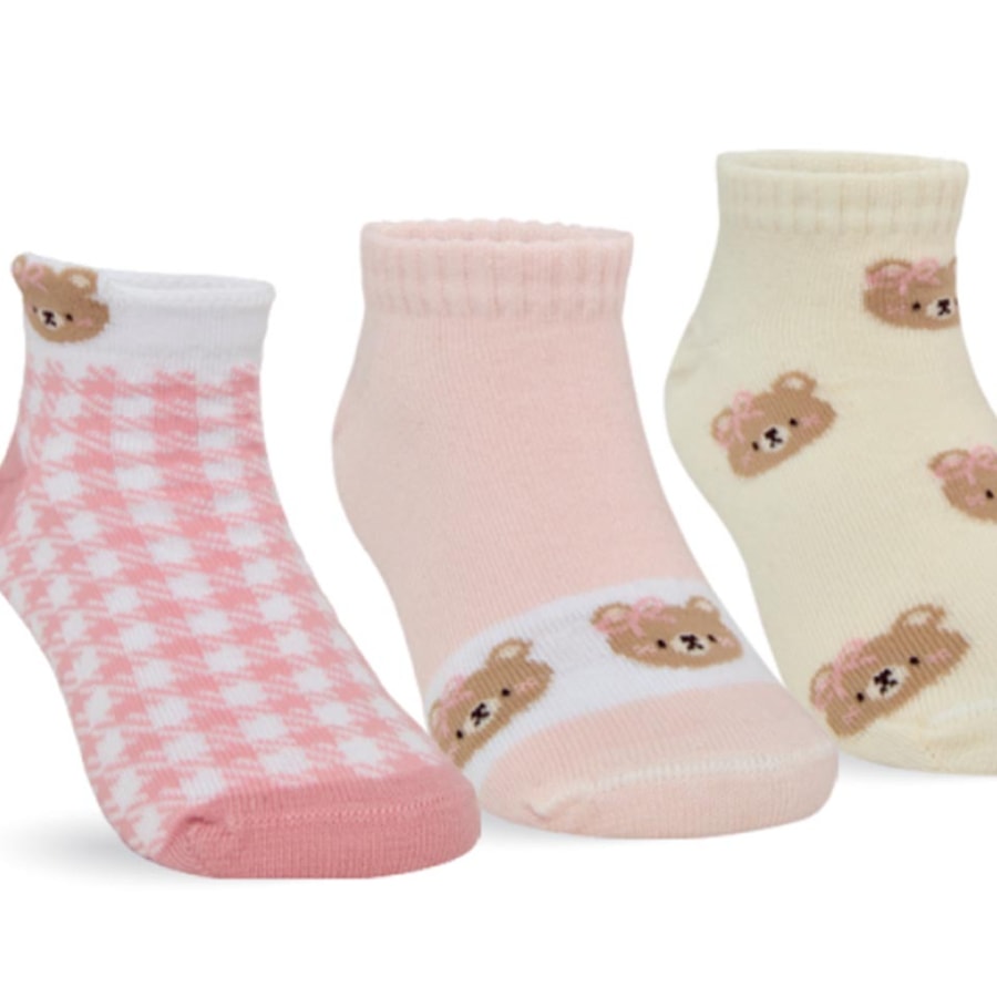 Kit Selene 3 Meias Soquete Menina 2315 Rosa