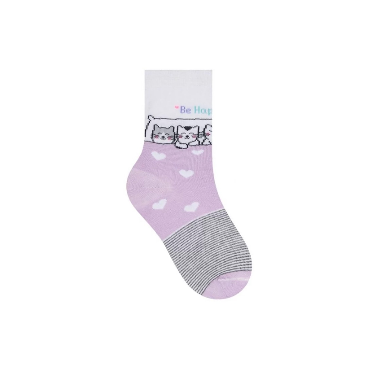 Kit Selene 3 Pares Meia Menina Cano Alto 2451 Lilas Kit Selene 3 Pares Meia Menina Cano Alto 2451 Lilas