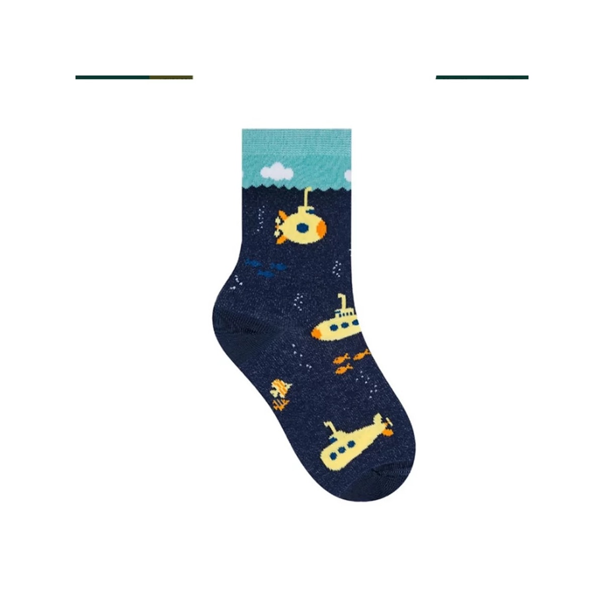 Kit Selene 3 Pares Meia Menina Cano Alto 2451 Marinho/Branco/Mescl Kit Selene 3 Pares Meia Menina Cano Alto 2451 Marinho/Branco/Mescl