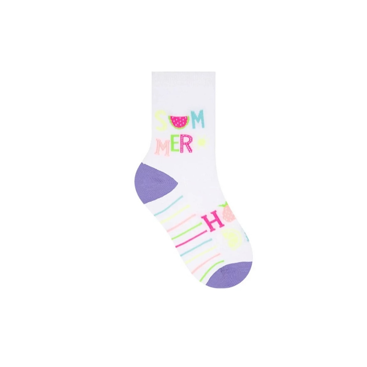 Kit Selene 3 Pares Meia Menina Cano Alto 2451 Rosa/Mescla/Branco