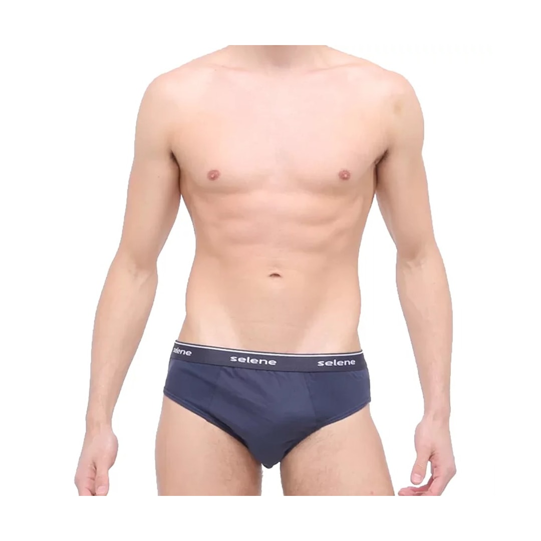 Kit Selene Cueca Slip 3 Peças 11900 Marinho/Cinza/Royal Kit Selene Cueca Slip 3 Peças 11900 Marinho/Cinza/Royal