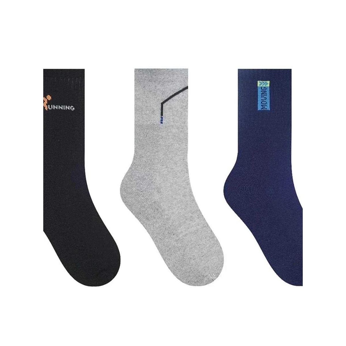 Kit Selene Meia Cano Longo 4082 Branco/Preto/Marinho Kit Selene Meia Cano Longo 4082 Branco/Preto/Marinho