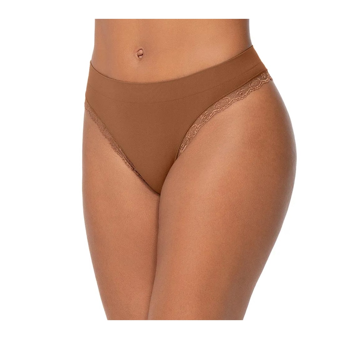 Kit Zee Rucci 2 Calcinhas ZR0203-064 ZEE.185 Caramelo/Bege Floral