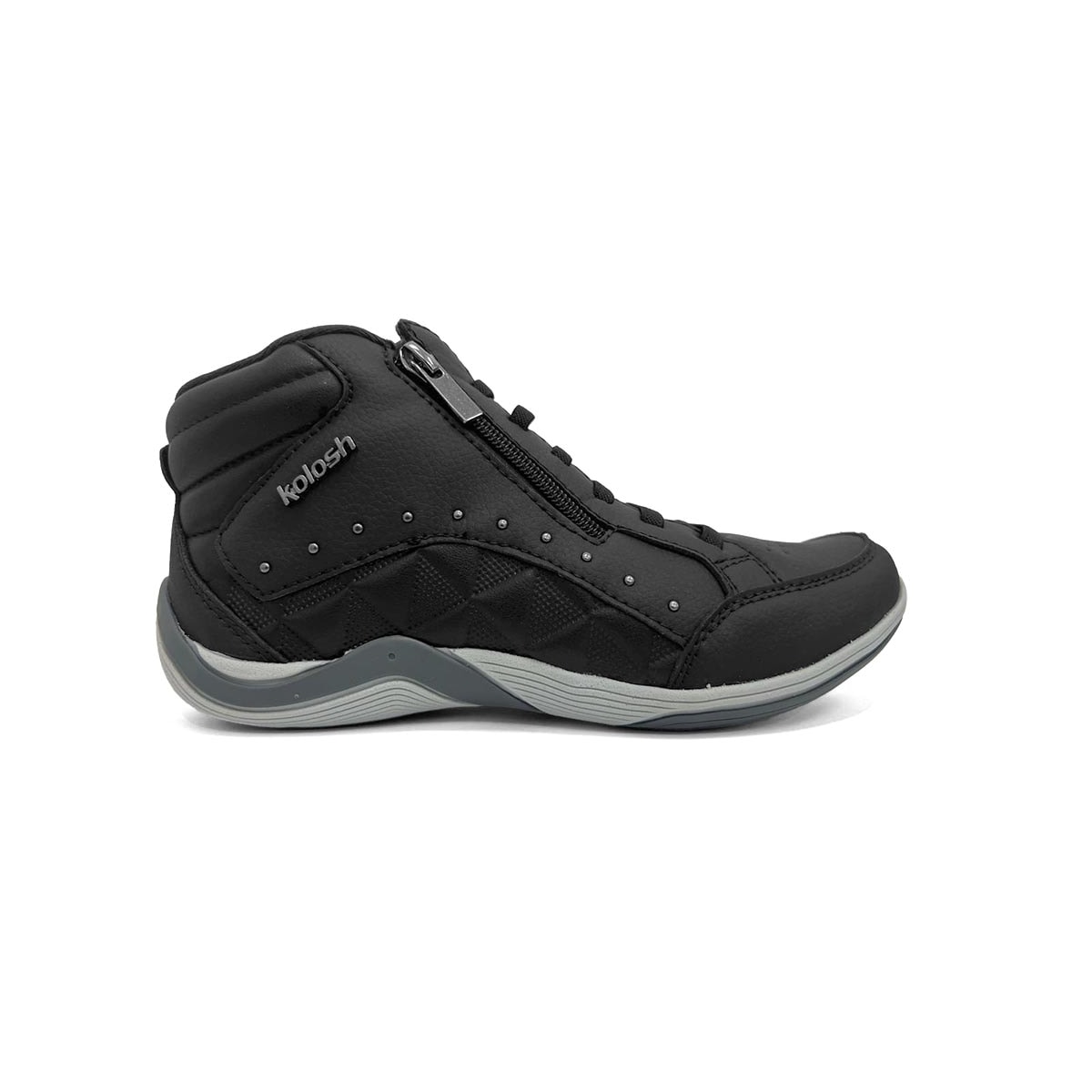 Kolosh Tenis Feminino Casual Cano Medio C3671 Preto Kolosh Tenis Feminino Casual Cano Medio C3671 Preto