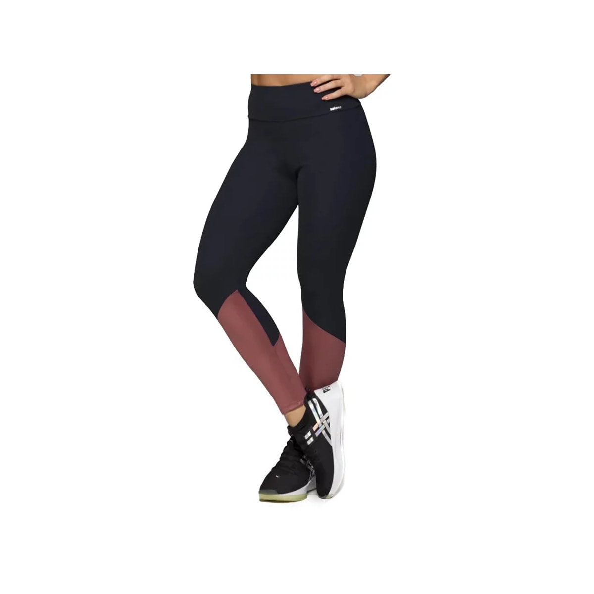 Legging Selene Com Recorte 20880 Preto Legging Selene Com Recorte 20880 Preto