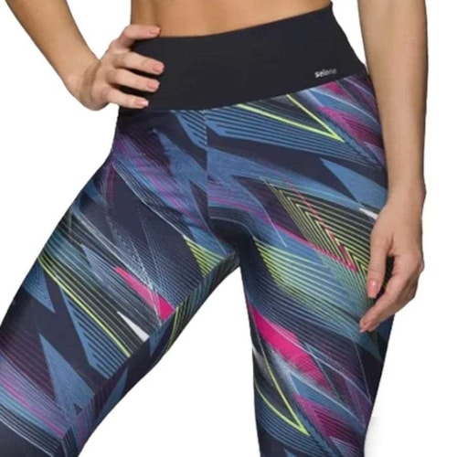 Legging Selene Estampada Feminina 20888 Azul/Marinho