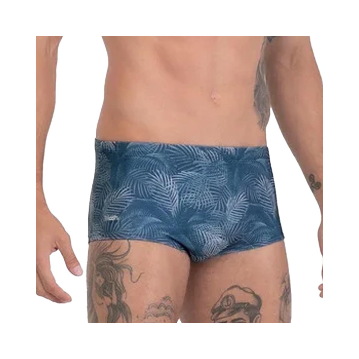 Mash Sunga Estampada Palmeira 303.52 Azul Marinho