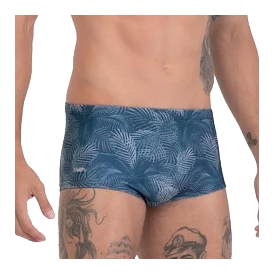 Mash Sunga Estampada Palmeira 303.52 Azul Marinho Mash Sunga Estampada Palmeira 303.52 Azul Marinho