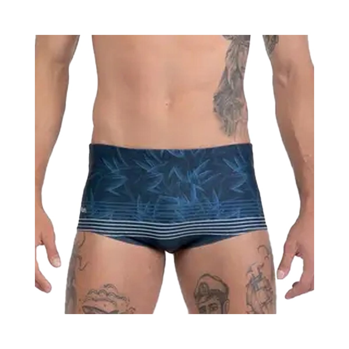 Mash Sungao Estampada Folhagem 303.54 Azul Marinho Mash Sungao Estampada Folhagem 303.54 Azul Marinho