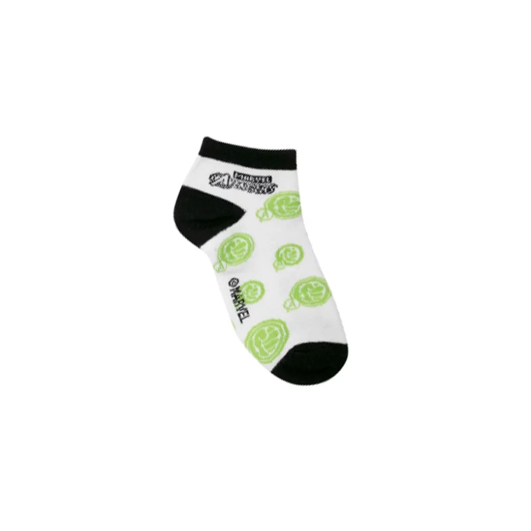 Meia Bk2 Infantil Avengers 81210 Branco/Preto
