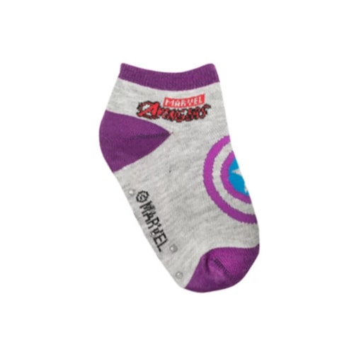 Meia Bk2 Infantil Avengers 81210 Cinza/Lilas