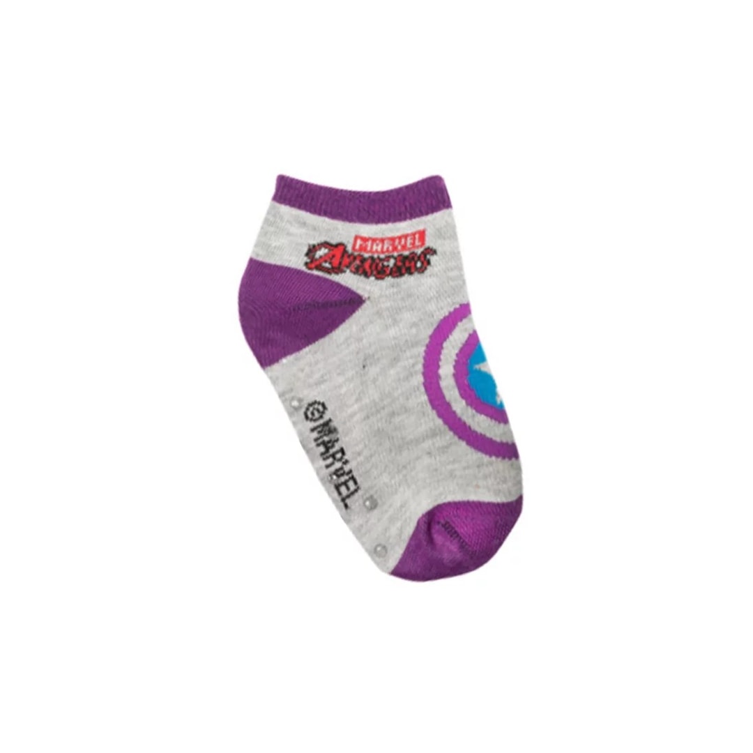 Meia Bk2 Infantil Avengers 81210 Cinza/Lilas