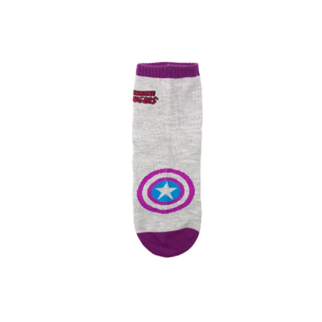 Meia Bk2 Infantil Avengers 81210 Cinza/Lilas