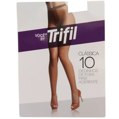 Detalhe - Meia Calça Breeze Fio 10 Trifil W06498 Tabaco