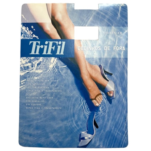 Detalhe - Meia Calça Dedinhos De Fora Fio 10 W06356 Natural Claro