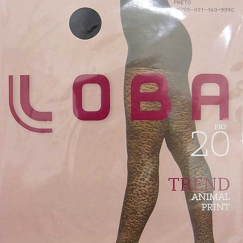Detalhe - Meia Calça Lupo Loba Trend Fio 15 5758 Animal Print