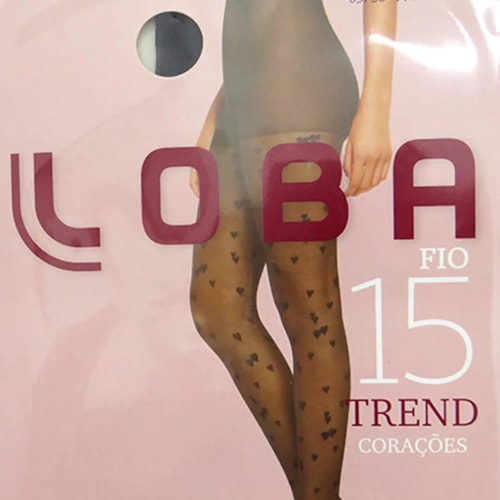 Meia Calça Lupo Loba Trend Fio 15 5758 Corações