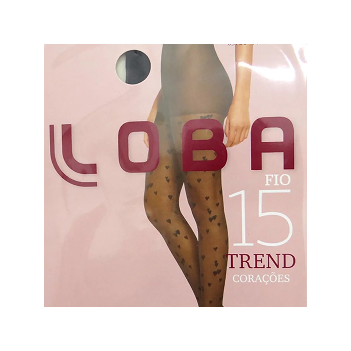 Meia Calça Lupo Loba Trend Fio 15 5758 Corações