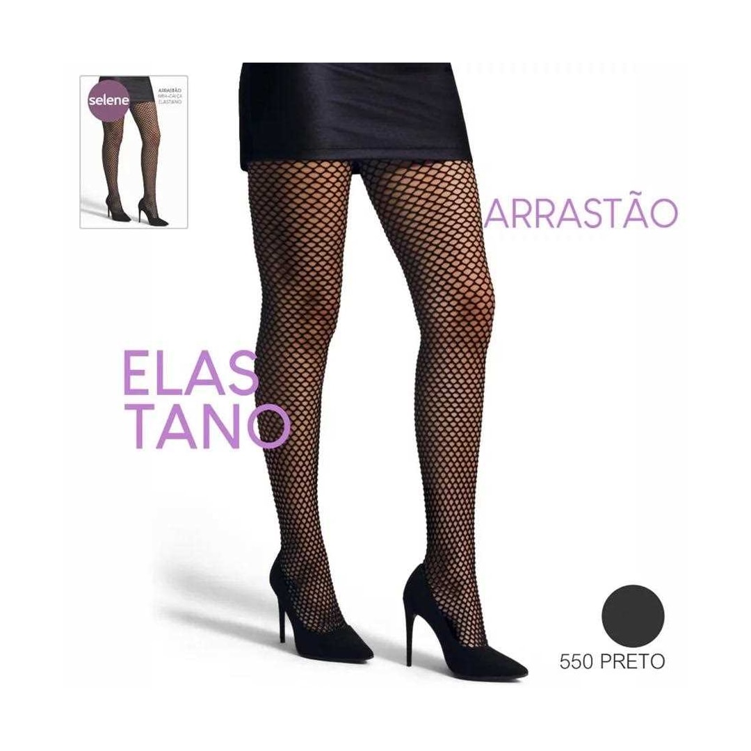 Meia Calça Selene Arrastão 9980 Preto Meia Calça Selene Arrastão 9980 Preto