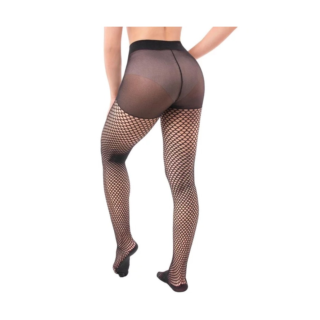 Meia Calça Selene Arrastão 9980 Preto Meia Calça Selene Arrastão 9980 Preto