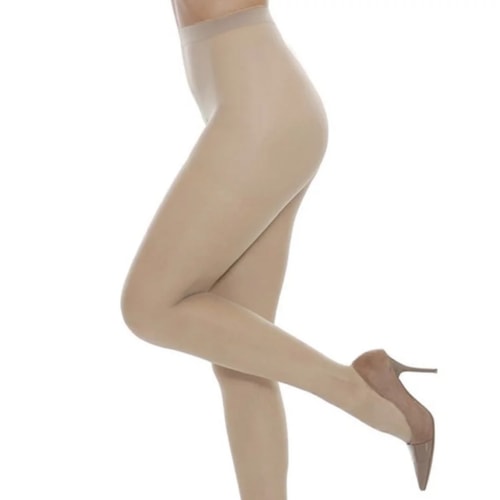 Detalhe - Meia Calca Selene Basica Feminina 9765 Natural Claro
